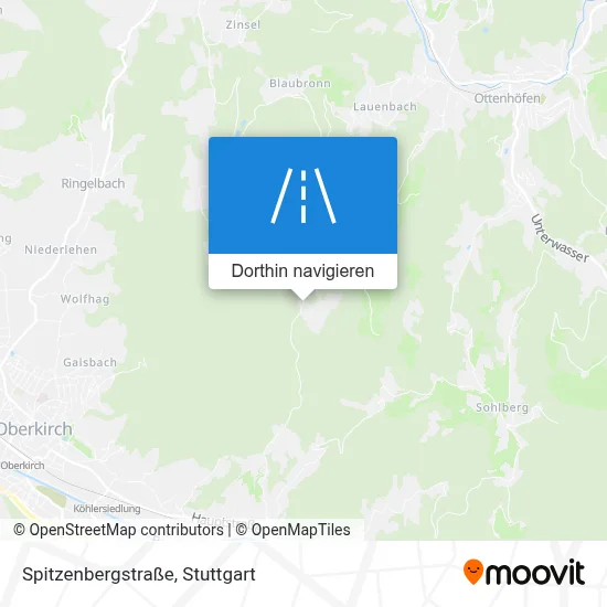 Spitzenbergstraße Karte