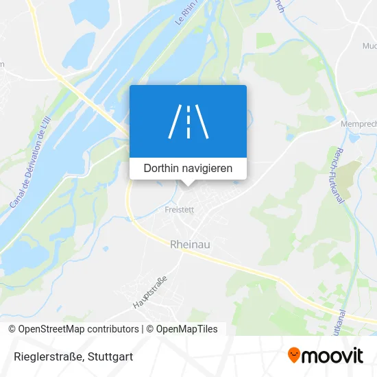 Rieglerstraße Karte