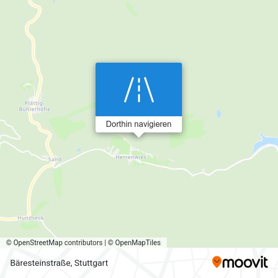 Bäresteinstraße Karte