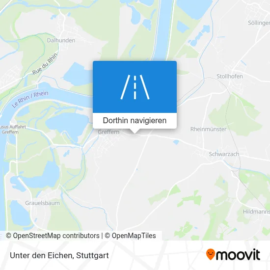 Unter den Eichen Karte