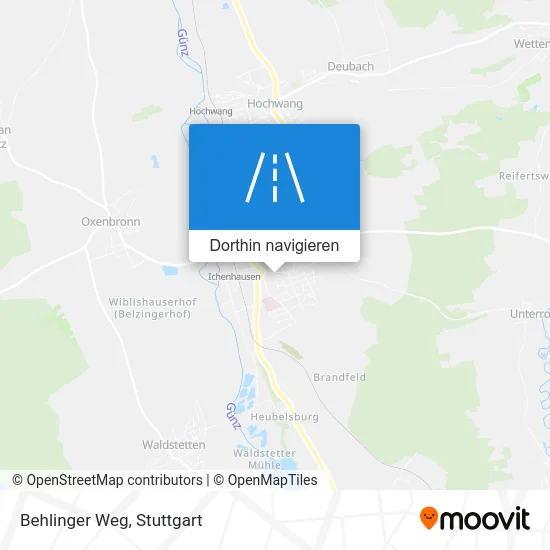 Behlinger Weg Karte