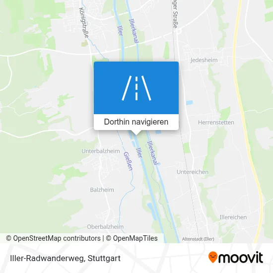 Iller-Radwanderweg Karte