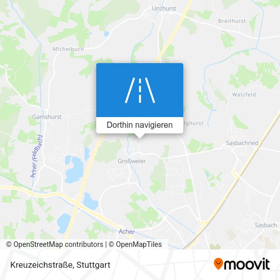 Kreuzeichstraße Karte