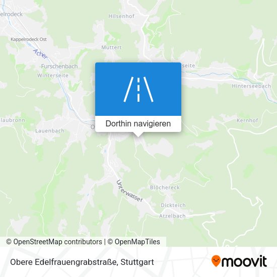 Obere Edelfrauengrabstraße Karte