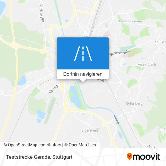 Teststrecke Gerade Karte