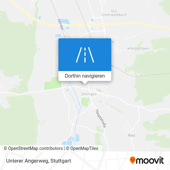 Unterer Angerweg Karte