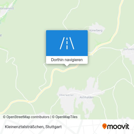 Kleinenztalsträßchen Karte