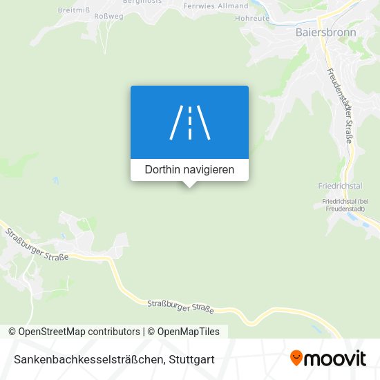 Sankenbachkesselsträßchen Karte
