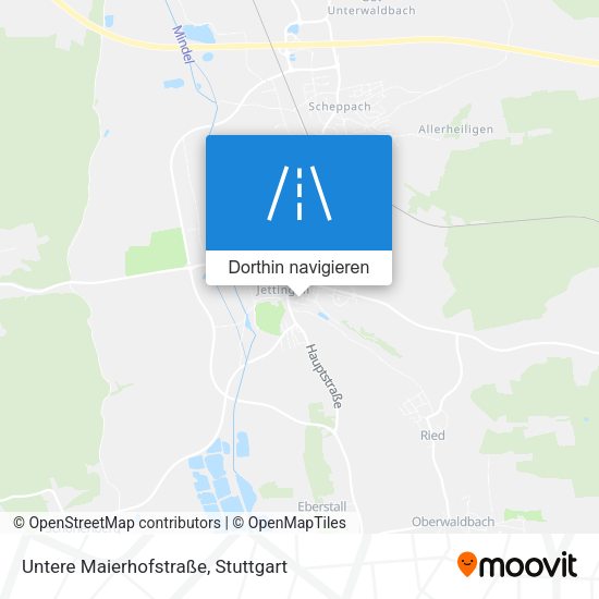 Untere Maierhofstraße Karte