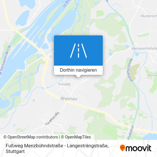 Fußweg Menzbühndstraße - Langesträngstraße Karte