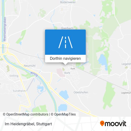 Im Heidengräbel Karte