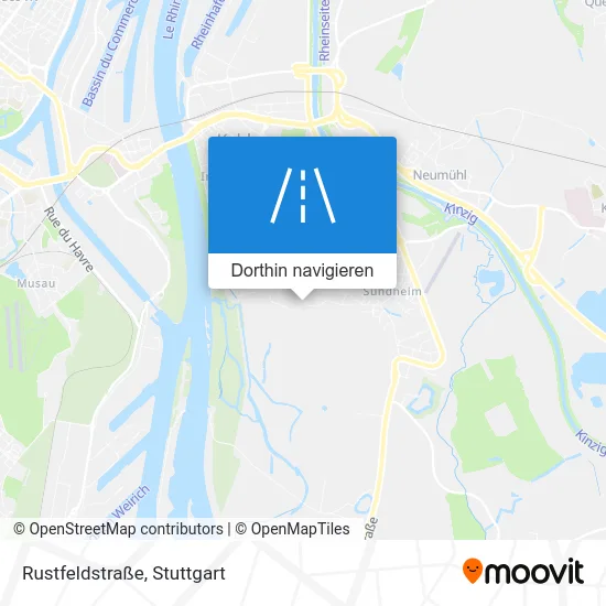 Rustfeldstraße Karte