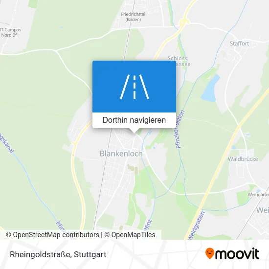 Rheingoldstraße Karte