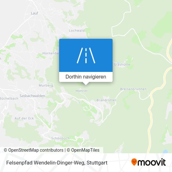 Felsenpfad Wendelin-Dinger-Weg Karte