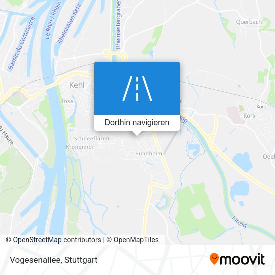 Vogesenallee Karte