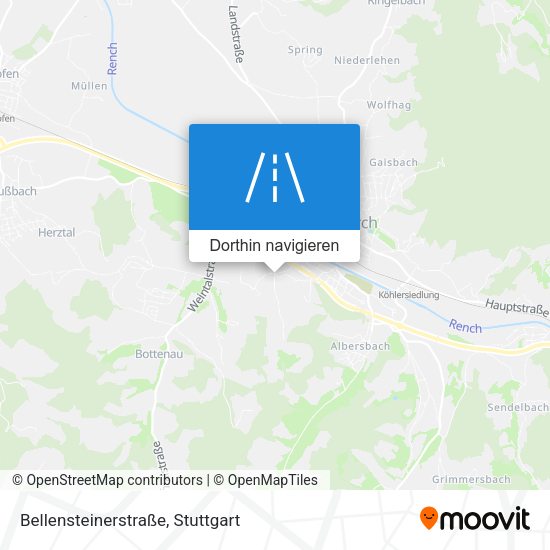 Bellensteinerstraße Karte