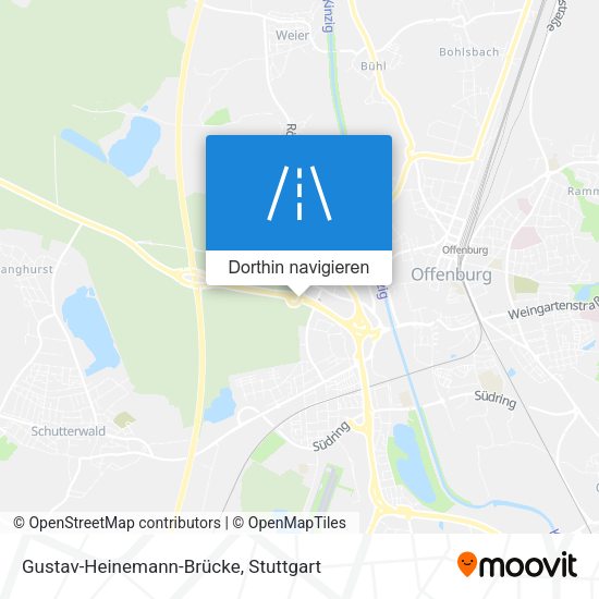 Gustav-Heinemann-Brücke Karte