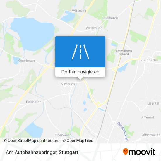 Am Autobahnzubringer Karte