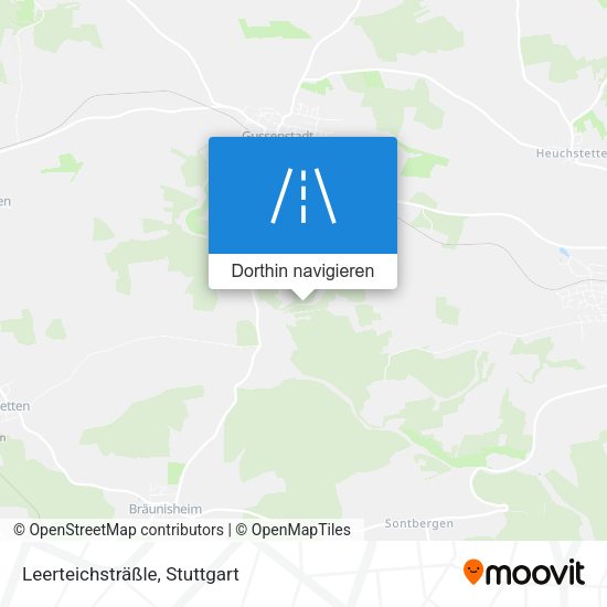 Leerteichsträßle Karte