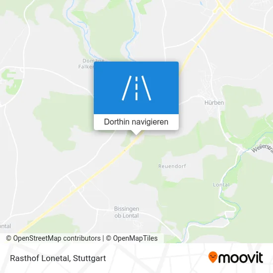 Rasthof Lonetal Karte