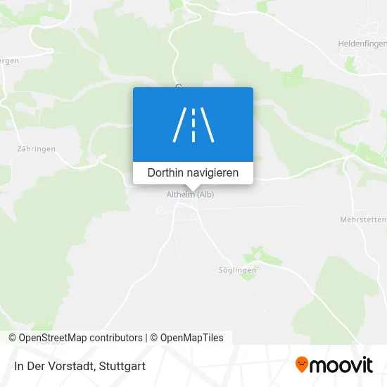 In Der Vorstadt Karte