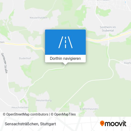 Sensachsträßchen Karte