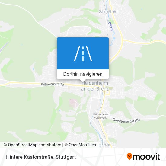 Hintere Kastorstraße Karte