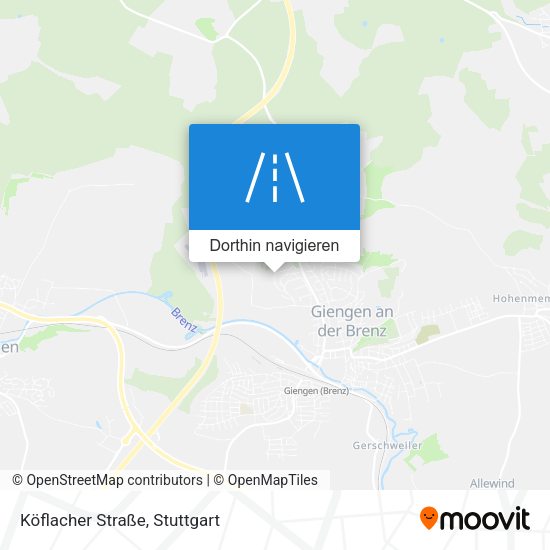 Köflacher Straße Karte