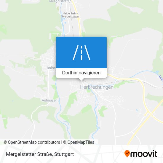 Mergelstetter Straße Karte