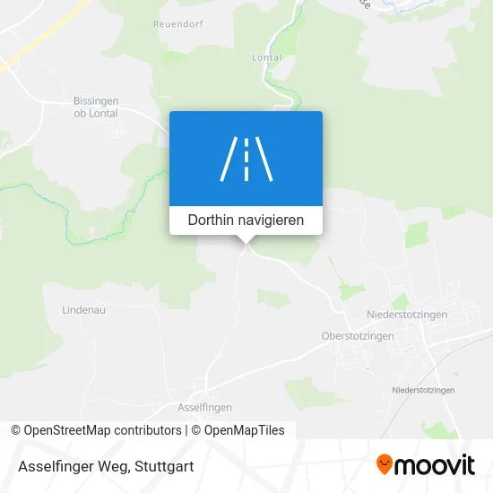 Asselfinger Weg Karte
