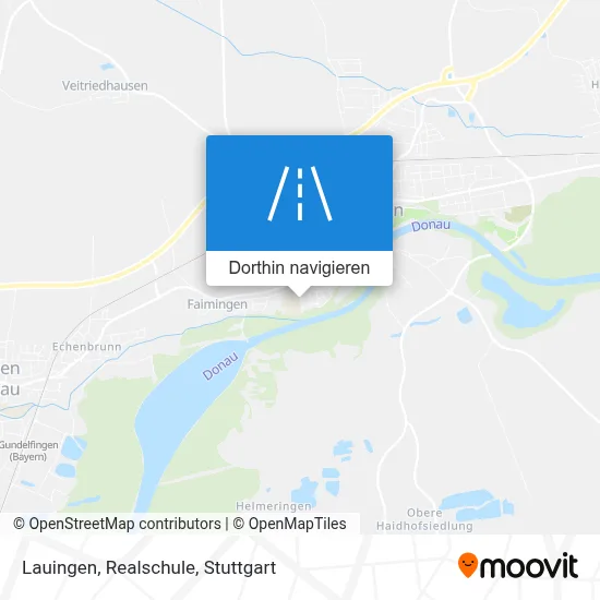 Lauingen, Realschule Karte