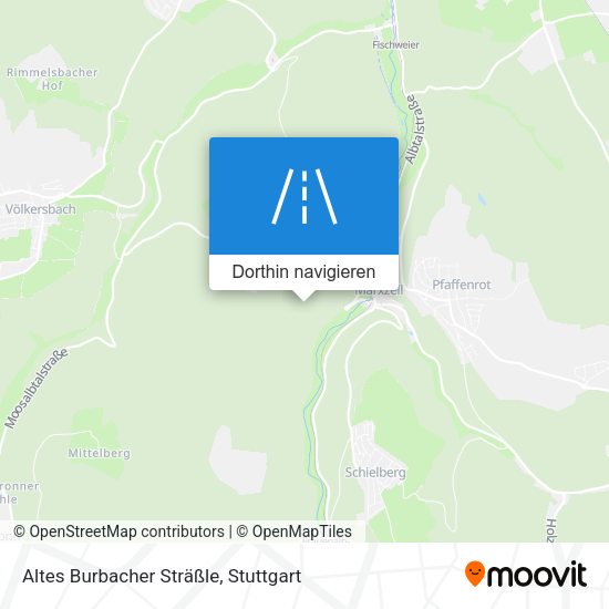 Altes Burbacher Sträßle Karte