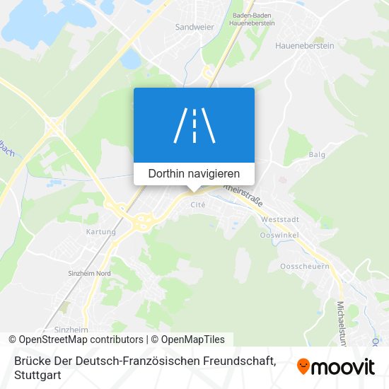 Brücke Der Deutsch-Französischen Freundschaft Karte