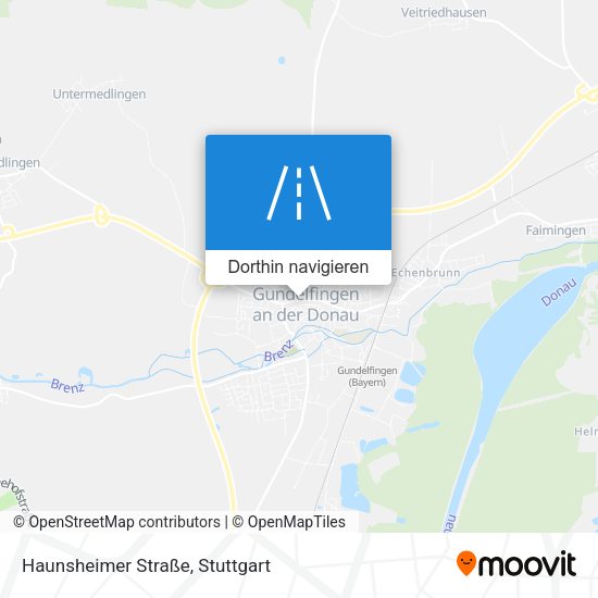 Haunsheimer Straße Karte