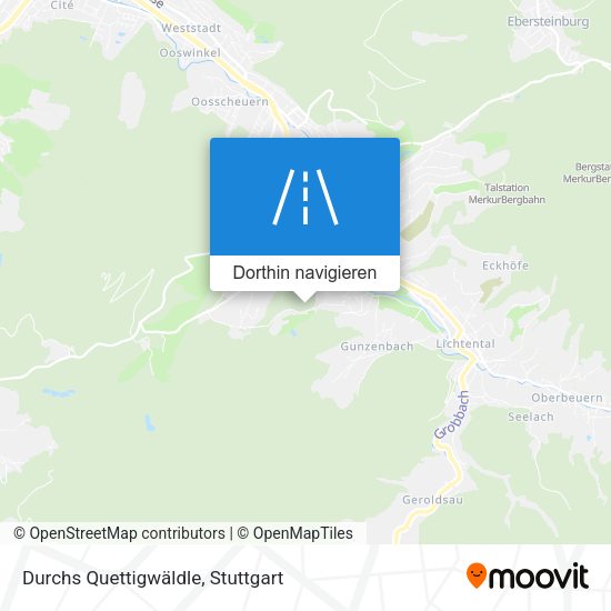 Durchs Quettigwäldle Karte