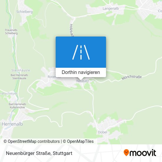 Neuenbürger Straße Karte