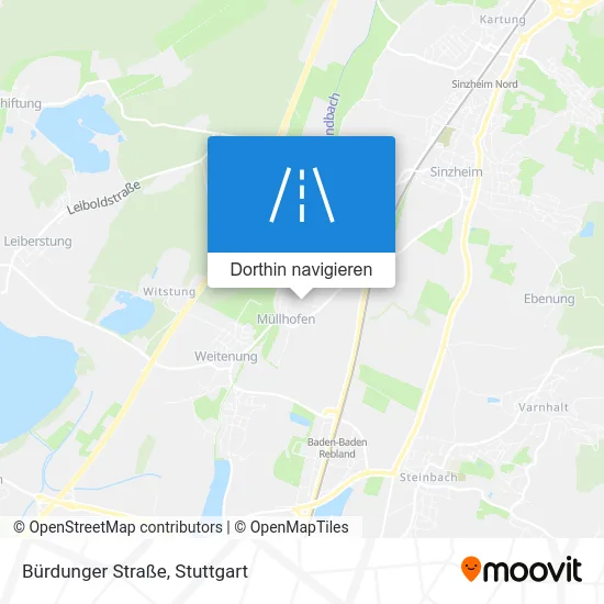 Bürdunger Straße Karte