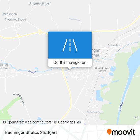 Bächinger Straße Karte