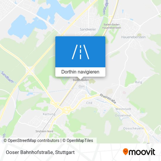 Ooser Bahnhofstraße Karte