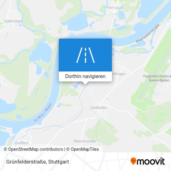 Grünfelderstraße Karte