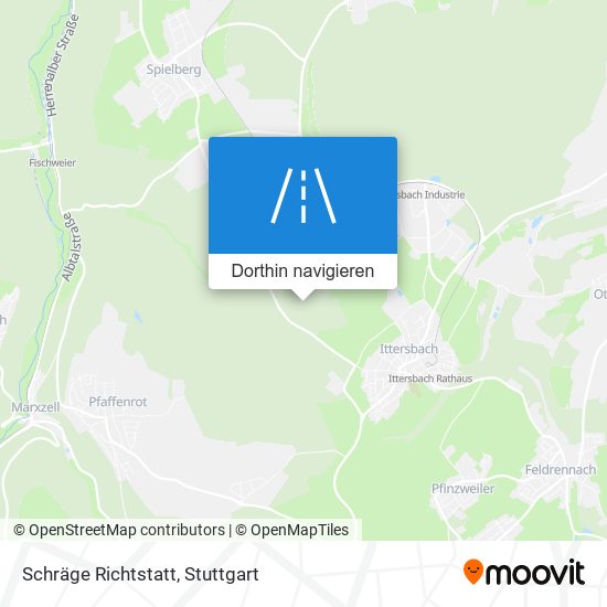 Schräge Richtstatt Karte