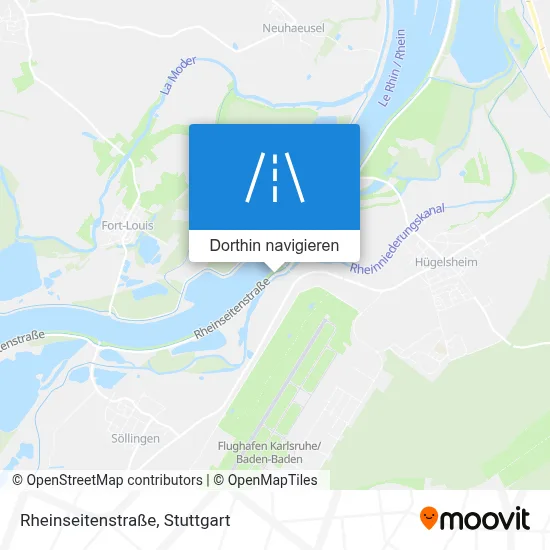 Rheinseitenstraße Karte