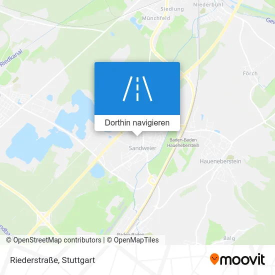 Riederstraße Karte