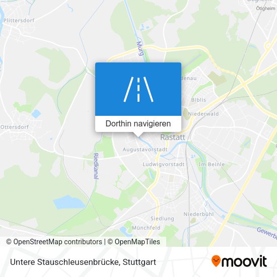 Untere Stauschleusenbrücke Karte