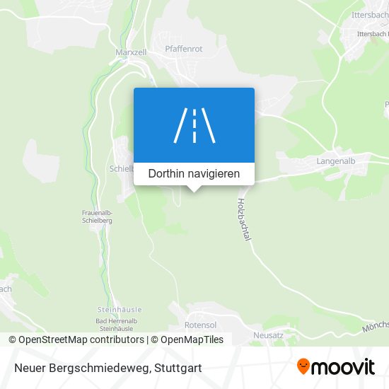 Neuer Bergschmiedeweg Karte