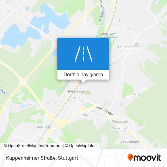 Kuppenheimer Straße Karte