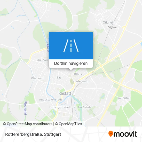 Röttererbergstraße Karte