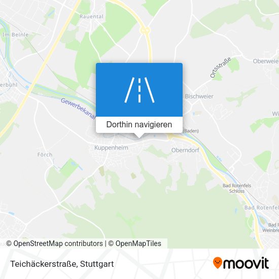 Teichäckerstraße Karte