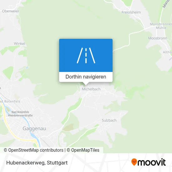 Hubenackerweg Karte