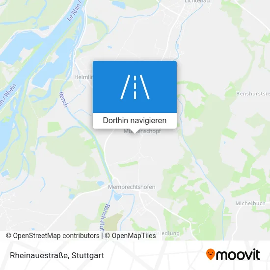 Rheinauestraße Karte